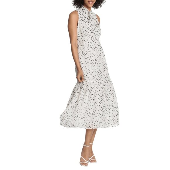 **Maggy London** G5287M - Polka Dotted Sleeveless Dress 16 NWT - Picture 1 of 7